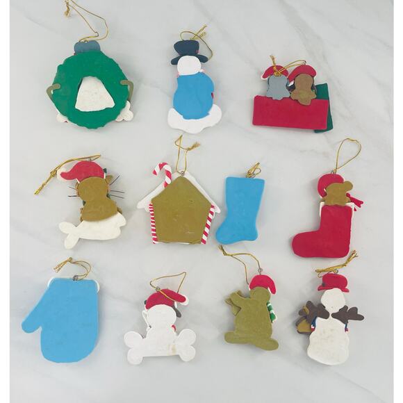 Set of 11 Christmas Clay Ornaments - Picture 6 of 6